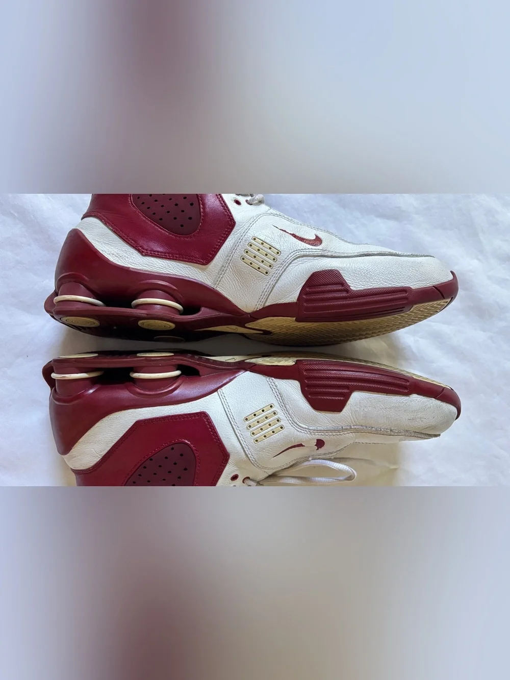 Nike Shox Elite TB White Red Basketball Shoes Men’s US 13 EU 47.5 314184-117 Y2K